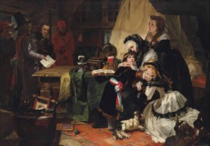 Poslední rozloučení Marie Antoinetty a jejího syna, 1856.