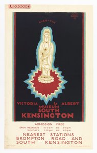 Plakát, Victoria and Albert Museum, pro londýnské metro, 1921