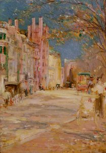 Pouliční scéna v Bostonu (Boston Common) od Edward Mitchell Bannister