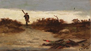 Rybář u vody od Edward Mitchell Bannister