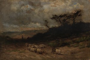Pastýř s ovcemi bez názvu, 1877.