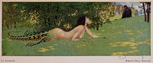 Lucertola (napůl samice, napůl ještěrka zelená), 1908