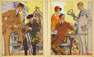 Reklama na Hart, Schaffner & Marx Clothes, pub. 1900