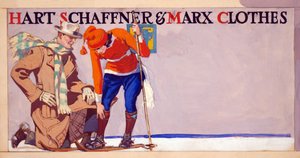 Reklama na Hart, Schaffner & Marx Clothes, pub. 1900