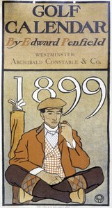 Kalendář: “” Golfový kalendář”” od Edwarda Penfielda od Edward Penfield