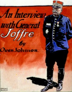 Generál Joffre (1852-1931), francouzský vojenský velitel. Edward Penfield (1866-1925) americký umělec a ilustrátor. Obálka časopisu 