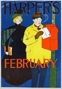Muž nesoucí jeho Valentýnský dopis od Edward Penfield