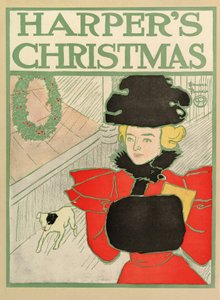 Reklamní plakát časopisu Harpers New Monthly, Vánoce 1894