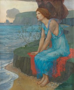 Ariadna na ostrově Naxos (tempera na plátně)