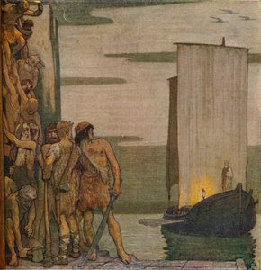 Přistání svatého Patrika v Irsku, c1912, 1914 od Edward Reginald Frampton