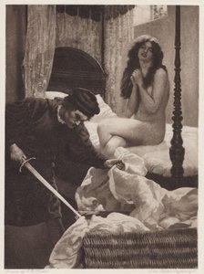 Il Pecorone: Den I, Román II, Lekce lásky (litho) od Edward Robert Hughes