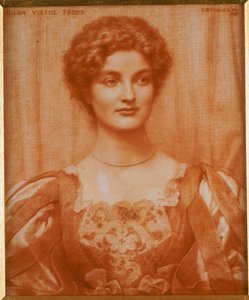 Portrét Hildy Virtue Tebbsové, 1897 od Edward Robert Hughes
