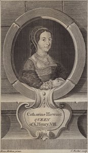 Catherine Howard, pátá manželka krále Jindřicha VIII (rytina)