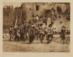 Tanec bizonů v Hano od Edward S. Curtis