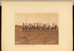 Taneční přehlídka Chiefs in the Sun - Cheyenne od Edward S. Curtis