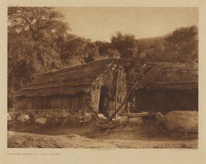 Dům Diegueño v Santa Ysabel od Edward S. Curtis