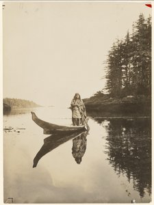 [Dlouho mé pevné plavidlo vzdoruje vlně a přílivu] od Edward S. Curtis