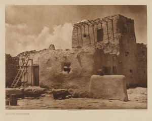 Strážní věž Paguate od Edward S. Curtis