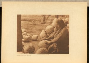 Kürbisse schälen - Wichita od Edward S. Curtis