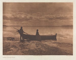 Portfolio IX, deska 312: Večer na Puget Sound od Edward S. Curtis