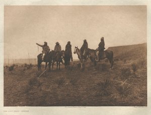 Portfolio I, deska 19: Ztracená stezka - Apači od Edward S. Curtis