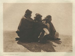 Portfolio I, deska 36: A Point of Interest-Navaho od Edward S. Curtis