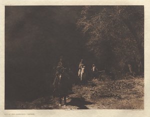 Portfolio I, deska 37: Z temnoty - Navaho od Edward S. Curtis