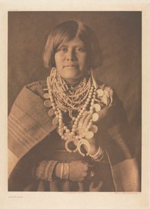 Portfolio XVII, deska 613: Dívka Zuñi od Edward S. Curtis