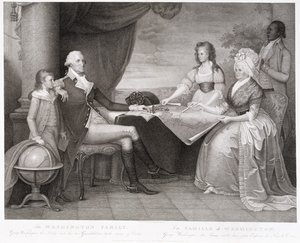 The Washington Family, 1798 (rytina a tečkovaný lept)