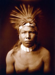 Černé vlasy, indka, c. 1905, foto Edward S. Curtis od Edward Sheriff Curtis