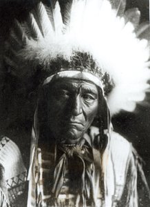 Iron Plume - Ogalala, domorodý Američan od Edward Sheriff Curtis