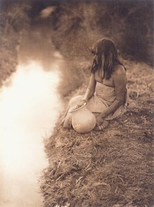 Maricopa žena u proudu od Edward Sheriff Curtis