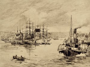 The Tyne: At Shields, kolem roku 1880 (lept)