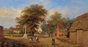 Vesnice Hempsted, Gloucestershire, asi 1880