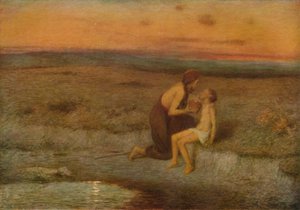 Hagar a Ismael, 19. století od William Edward Stott