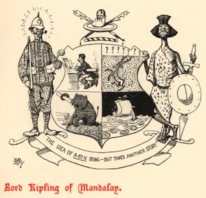 Lord Kipling z Mandalay (rytina)