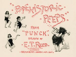 Prehistoric Peeps - titulní strana (barevná litografie)