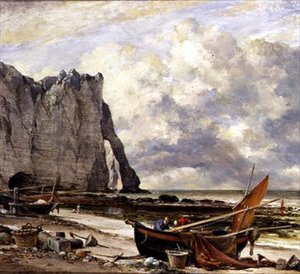 Etretat, Pláž s Arch od Edward William Cooke
