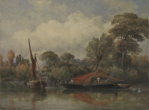 Naproti mému domu v Barnes od Edward William Cooke