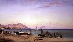 Salerno, sušicí sítě od Edward William Cooke