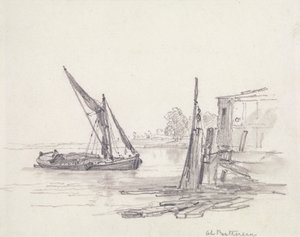 Pohled na Temži v Battersea od Edward William Cooke