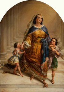 Mariamne, manželka krále Heroda, a její děti jdou na popravu od Edward William John Hopley