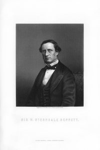 Sir William Sterndale Bennett , anglický skladatel, 1899.