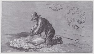 Stříhání ovcí od Edwin (after) Landseer