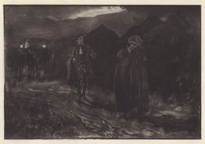 Ilustrace ke skladbě She Stoops to Conquer od Olivera Goldsmitha (litho) od Edwin Austin (after) Abbey