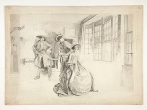 Nevítaný návštěvník od Edwin Austin Abbey