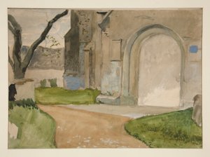 Architektonická studie od Edwin Austin Abbey