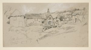 Architektonická studie: Hall Farm od Edwin Austin Abbey