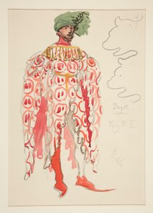 Bagot, skica kostýmu pro Henryho Irvinga od Edwin Austin Abbey