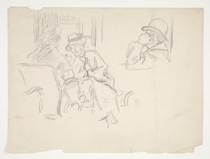 Kavárna scéna od Edwin Austin Abbey